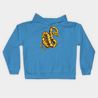 Yellow Snake Kids Hoodie